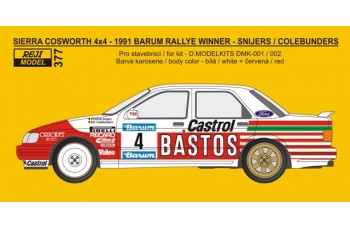 Transkit– Ford Sierra Cosworth 4x4 - 1991 Barum rallye winner - Snijers / Colebunders 1/24